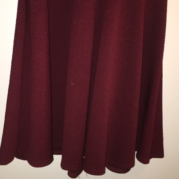 ✨2/$25✨ Maroon Fit&Flare Dress - Picture 4 of 8